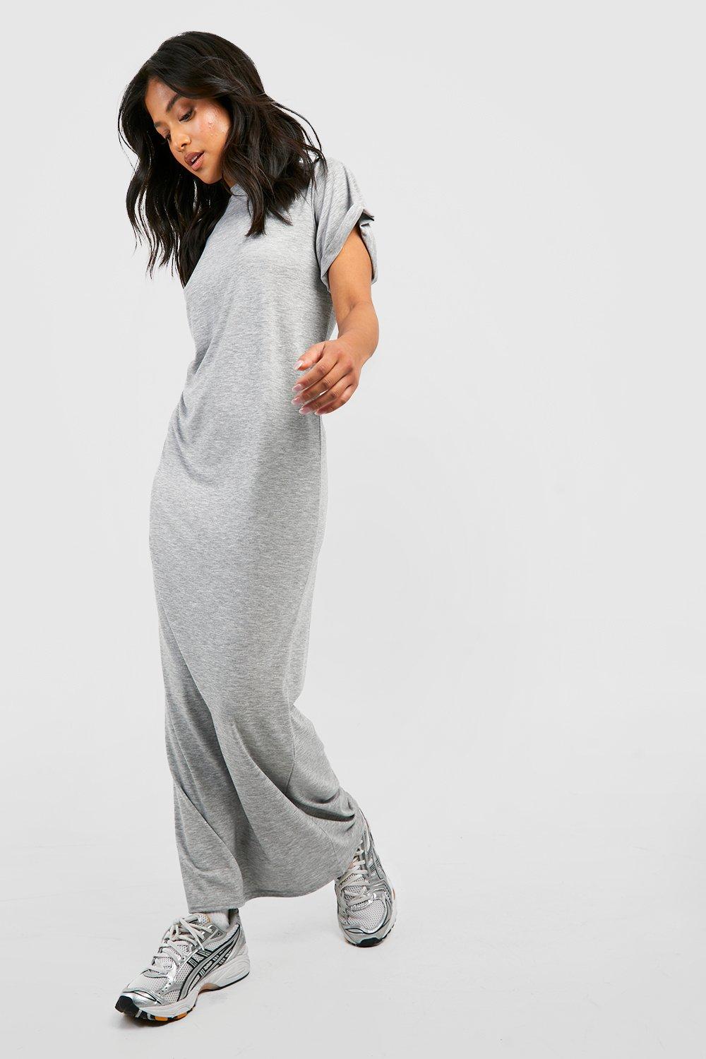 Petite t store shirt maxi dress